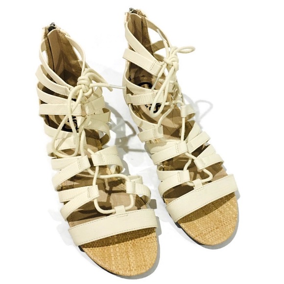 ivory gladiator sandals